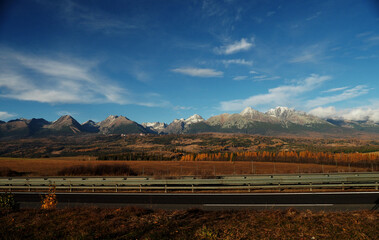 wallpaper of the Tatras, a beautiful view of the mountains and autumn nature, big mountains