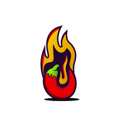 food fire logo icon vector