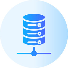 data storage gradient icon