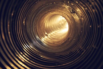 Liminal aluminium tunnel texture 