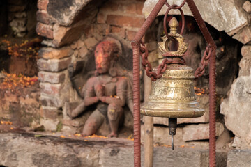 Bell located in Kathmandu Durbar Square, Kathmandu, Nepal, which is one of the World Heritage Site...