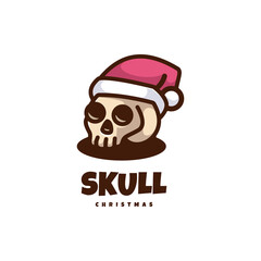Illustration vector graphic of Skull Christmas, good for logo design
