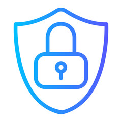 padlock gradient icon
