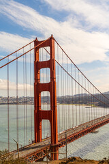 Scenic view of the Golden Gate Bridge in San Francisco.