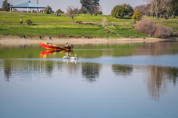 Scenic view of Quarry Lake,  Fremont.