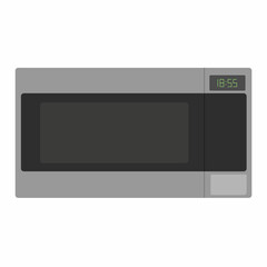 Fototapeta premium Microwave. Kitchen stuff. kitchenware for cooking. Clip art items for making home or restaurant compositions. Vector illustration in flat style. Isolated element.