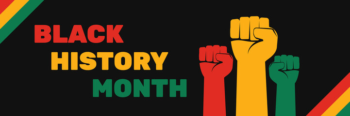 black history month celebrating banner  vector illustration - 484314866