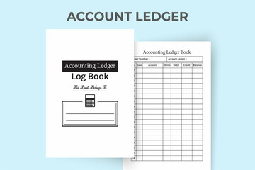 Accounting ledger log book KDP interior. Balance sheet tracker notebook. Daily balance logbook template. Business finance tracker ledger. Accounting ledger KDP interior notebook. KDP interior logbook