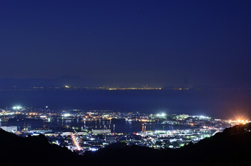 Fototapeta premium 日本平から見る駿河湾の夜景