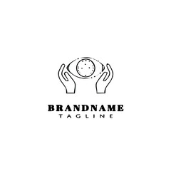 eye doctor logo cartoon icon design template black isolated vector illustration