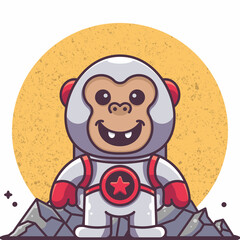 CUTE ASTRONAUT GORILLA
