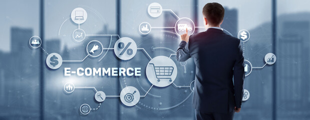 E-commerce Business Digital Marketing Concept. Electronic commerce