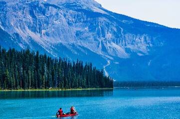 canoe on lake