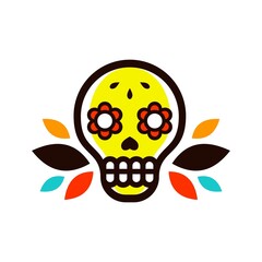illustration of a sugar skull