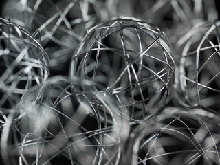 abstract wire ball background