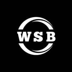 W S B logo design