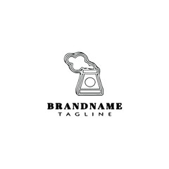 factory cartoon design logo template icon vector illustration