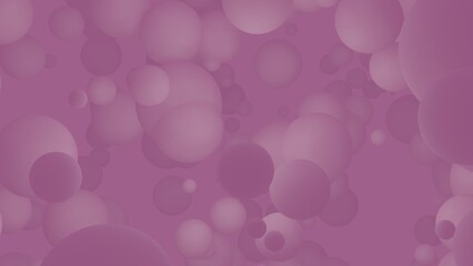 Spreading pink ball with pink background (3D Rendering)