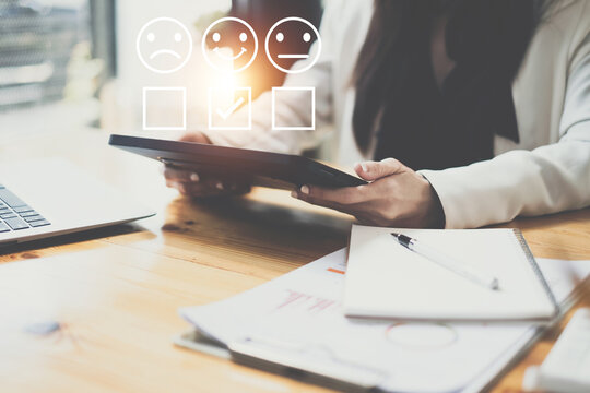 During a job interview, HR managers look for a good new employee. Manager have positive first impression of candidate.