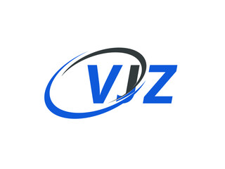 VJZ letter creative modern elegant swoosh logo design