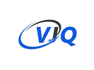 VJQ letter creative modern elegant swoosh logo design