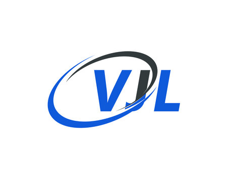 VJL letter creative modern elegant swoosh logo design
