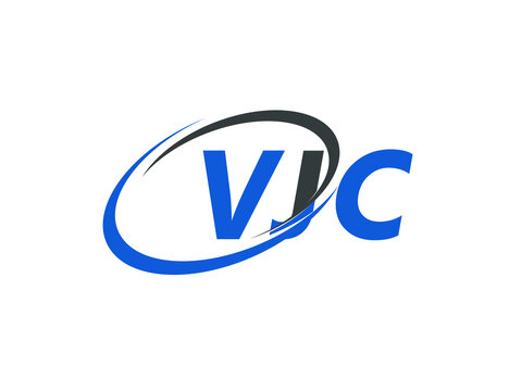 VJC letter creative modern elegant swoosh logo design