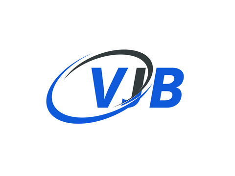 VJB letter creative modern elegant swoosh logo design