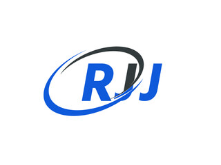 RJJ letter creative modern elegant swoosh logo design