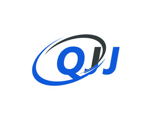 QJJ letter creative modern elegant swoosh logo design