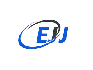 EJJ letter creative modern elegant swoosh logo design
