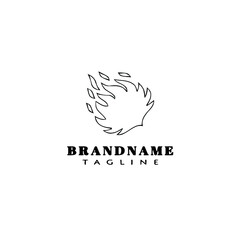 fire logo design template icon vector illustration