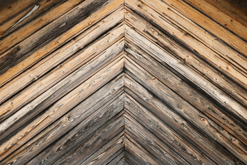 Decorative pattern of an old wooden wall, background