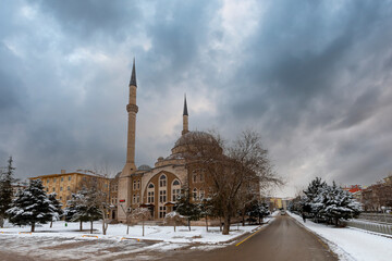 Fototapeta na wymiar Cemaleddin Aksarayi Mosque view in Aksaray City of Turkey