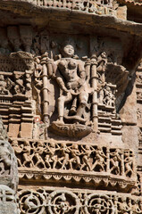 Carved Hira Bhagol, the Eastern gate named after it's architect; Hiradhar, located in Dabhoi, Gujarat, India