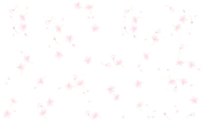 桜の花のベクターイラスト背景(パターン,模様)