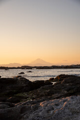 Fototapeta premium 城ヶ崎海岸と富士山