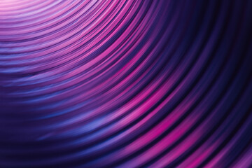 Fluorescent background. Blur curved texture. Futuristic light. Defocused neon pink purple blue...