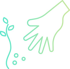 Hand planting icon