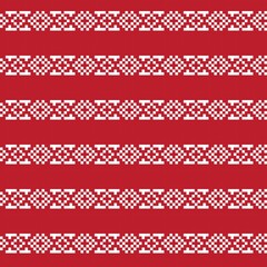Christmas Fair Isle Seamless Pattern Design