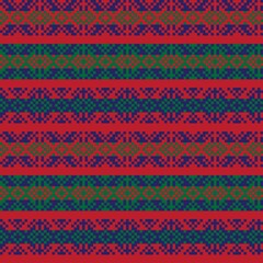 Christmas Fair Isle Seamless Pattern Design