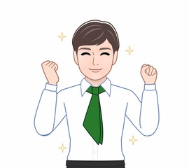 レストランスタッフの男性