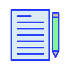 Document paper Vector icon which is suitable for commercial work and easily modify or edit it

