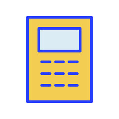 Finance calculator Vector icon which is suitable for commercial work and easily modify or edit it

