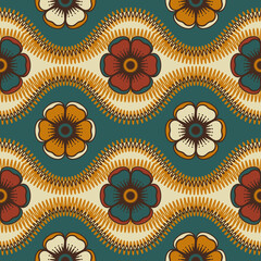 Floral wallpapers inspired by retro 60s wallpapers and fabrics