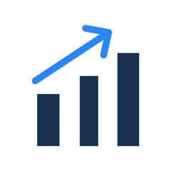 Chart Vector icon which is suitable for commercial work and easily modify or edit it

