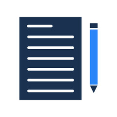 Document paper Vector icon which is suitable for commercial work and easily modify or edit it

