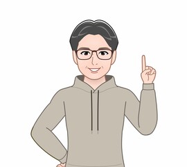 オシャレな中年男性