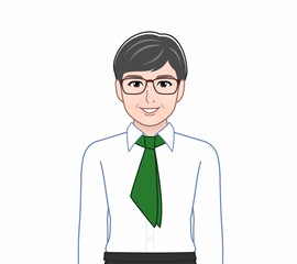 レストランスタッフの男性