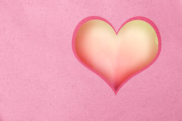 Heart frame with a colored background